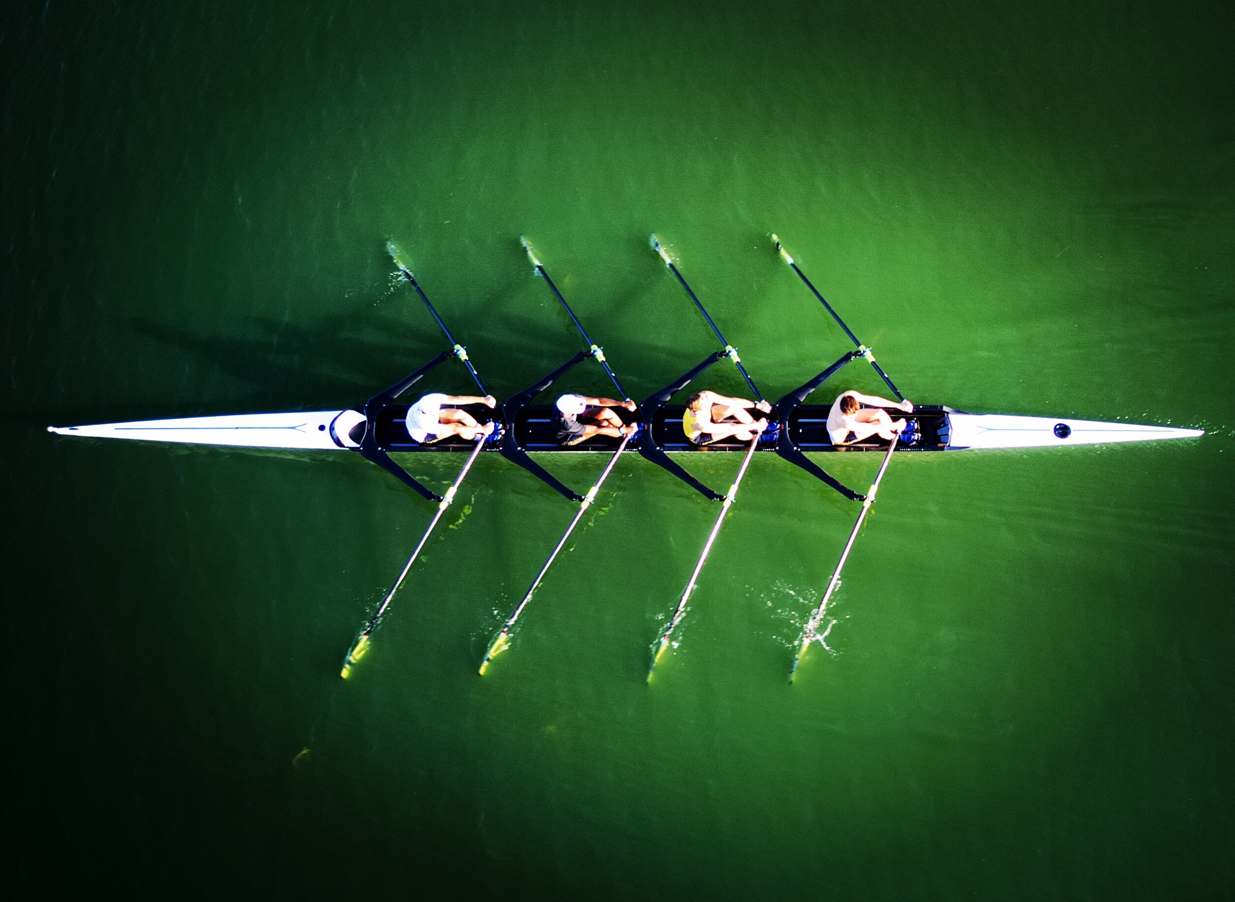 We believe in authenticity and leadership over exertion of authority by management (mens 4 rowing)